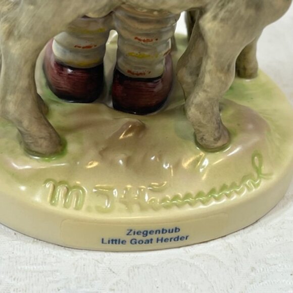 Vintage Goebel Hummel "Little Goat Herder" Boy w/Goats  Figurine #1689 - Picture 7 of 16